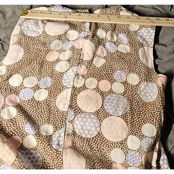 Vtg Handmade Romper Short Sleeveless Zip Back Bubble Gum Dots Wide Leg 70s - Picture 9 of 9